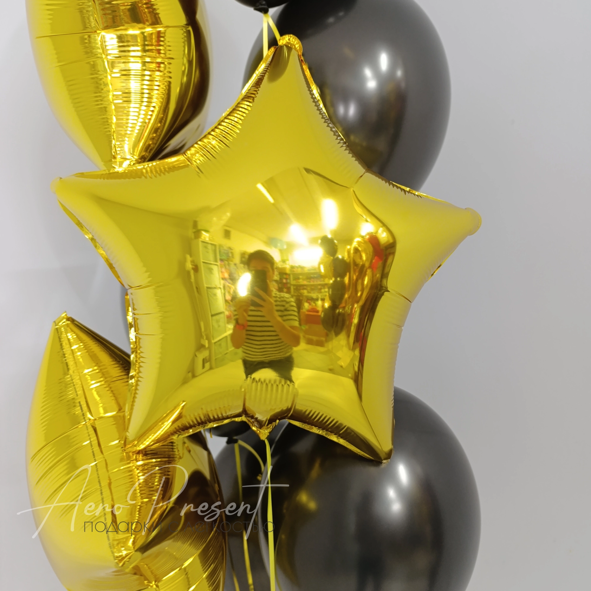 Фонтан шаров "Звезды в сумерках"